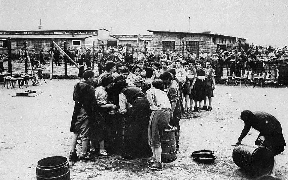 womens camp at mauthausen after liberation 1945