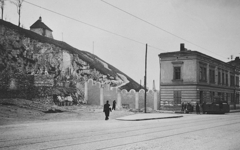 Krakow ghetto wall