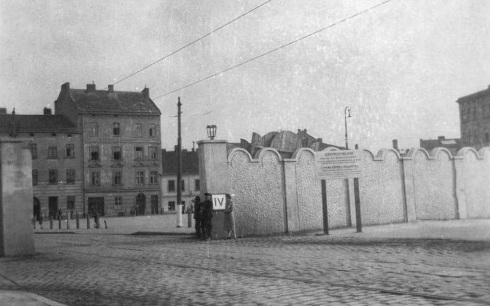 One of the gates in the Jewish ghetto in Krakow