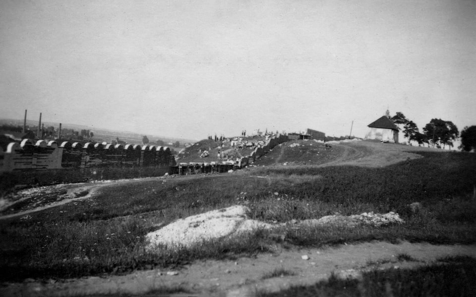 View of the cemetery in the Krakow ghetto