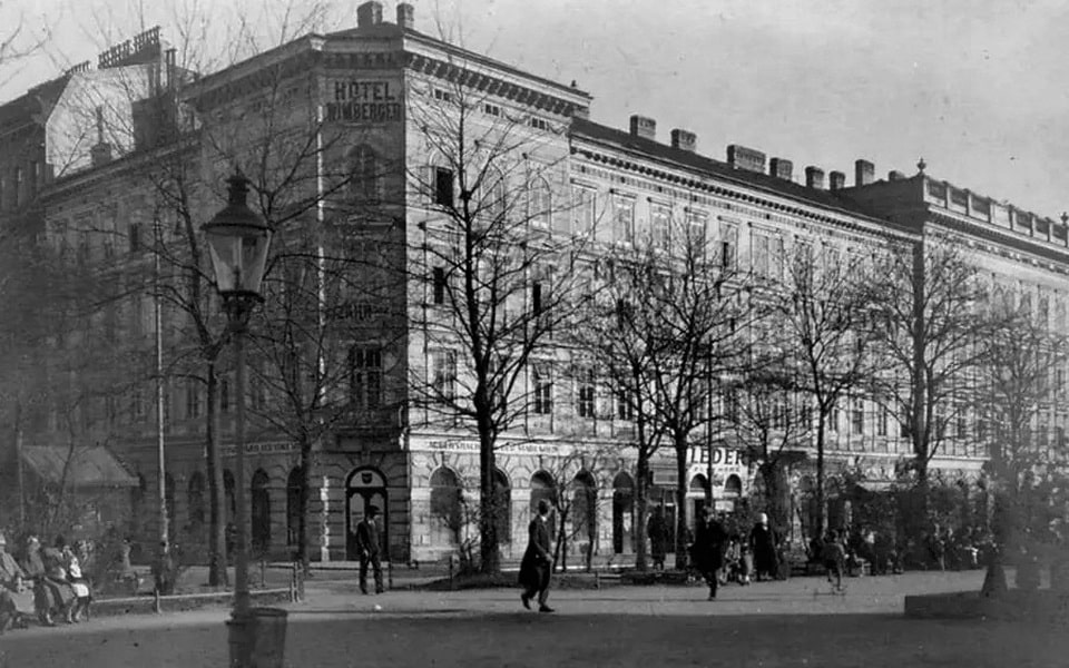 Wien. Hotel Wimberger am Neubaugürtel 1910
