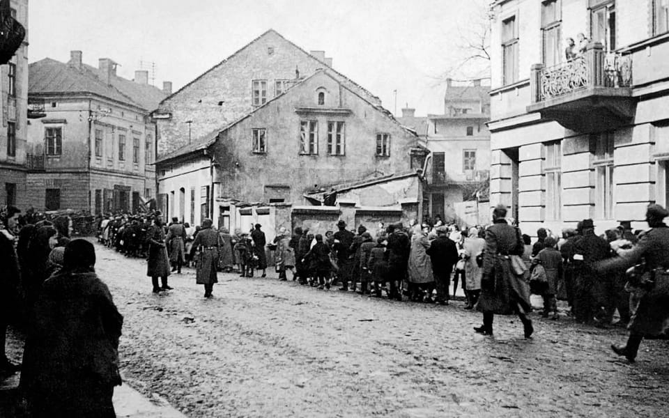 The deportation of the Jewish population of the town of Auschwitz in March 1941