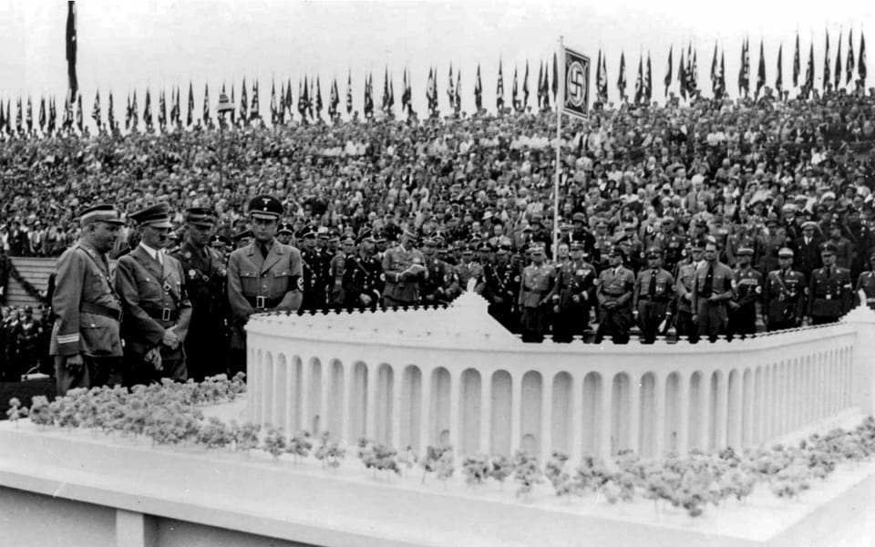 German stadium and Hitler