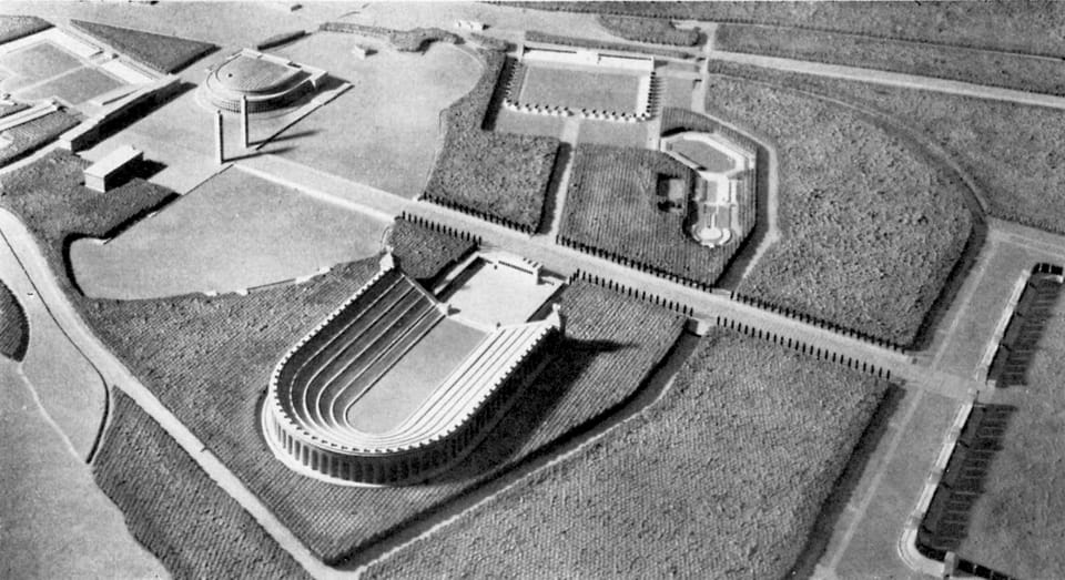 A model of the Nazi party Rally Grounds in Nuremberg