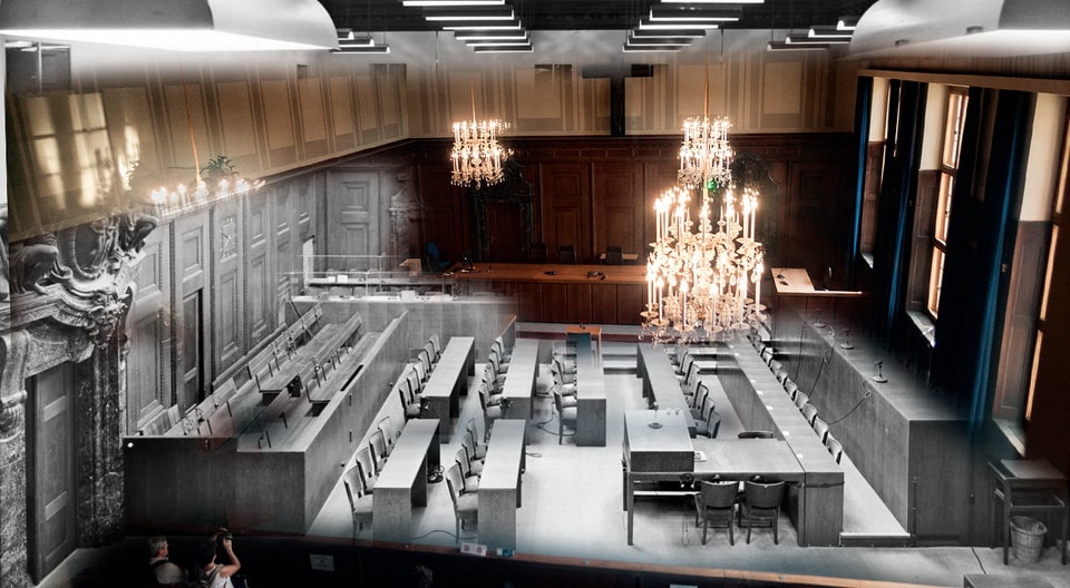 Nuremberg Trials Location Courtroom 600 Then Now