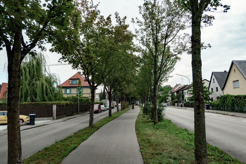 Sites beyond the Dachau camp perimeter — Nibelungenstraße walking route, personal photo