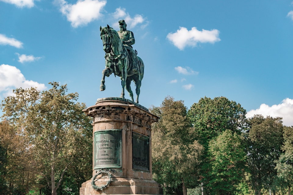 The statue of King Victor Emmanuel II Florence