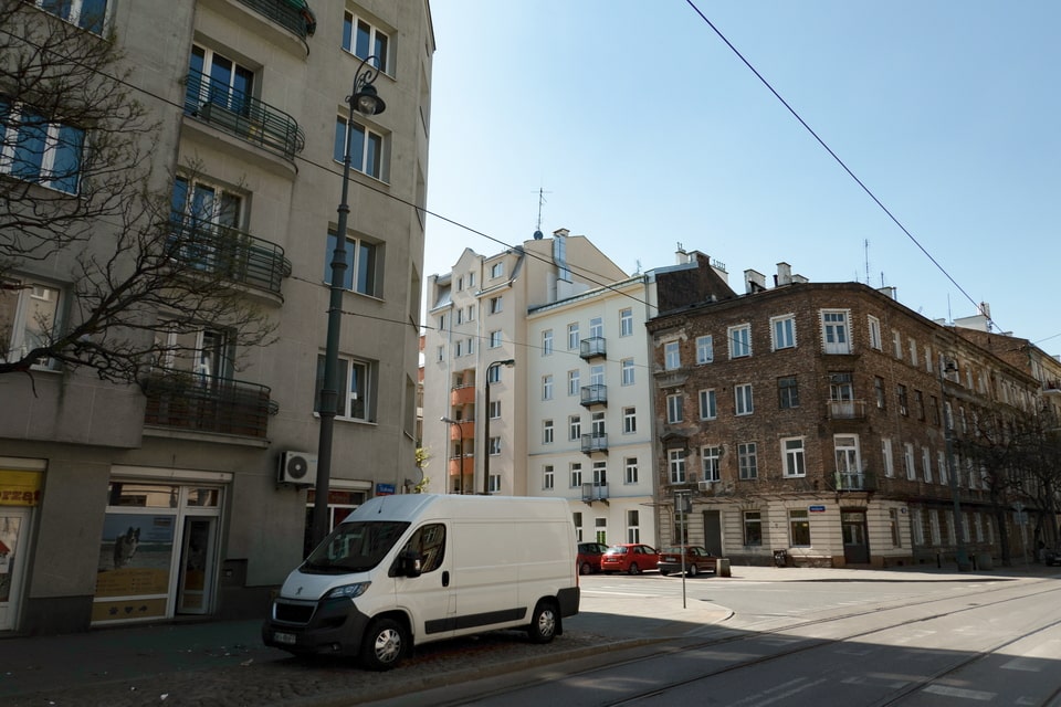 The corner of Stalowa and Konopacka Street