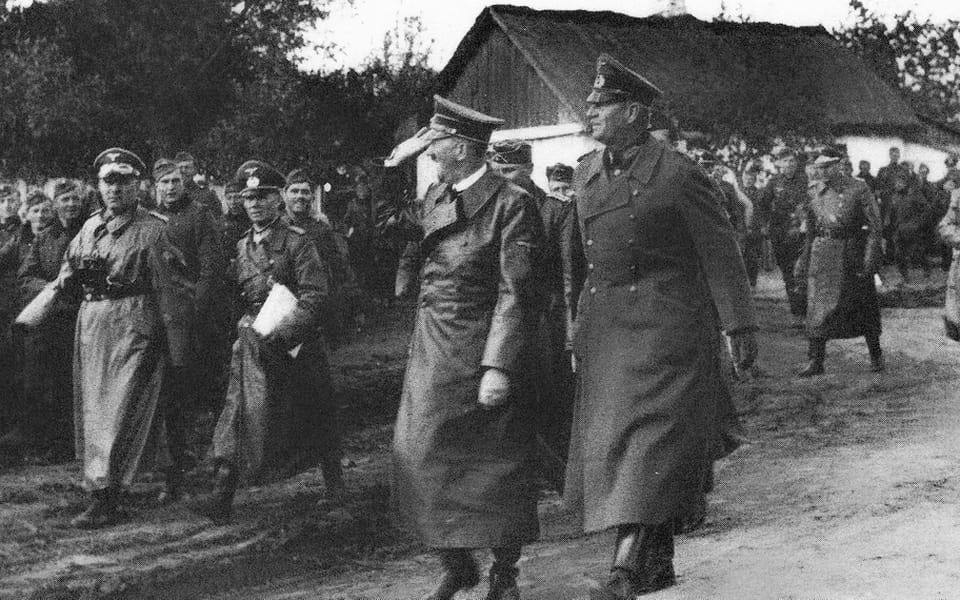 Hitler with Rommel and Keitel in Poland in 1939