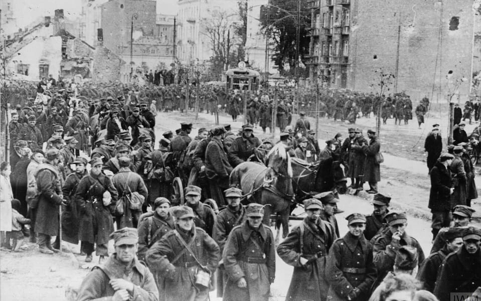 Warsaw garrison after capitulation on September 28, 1939