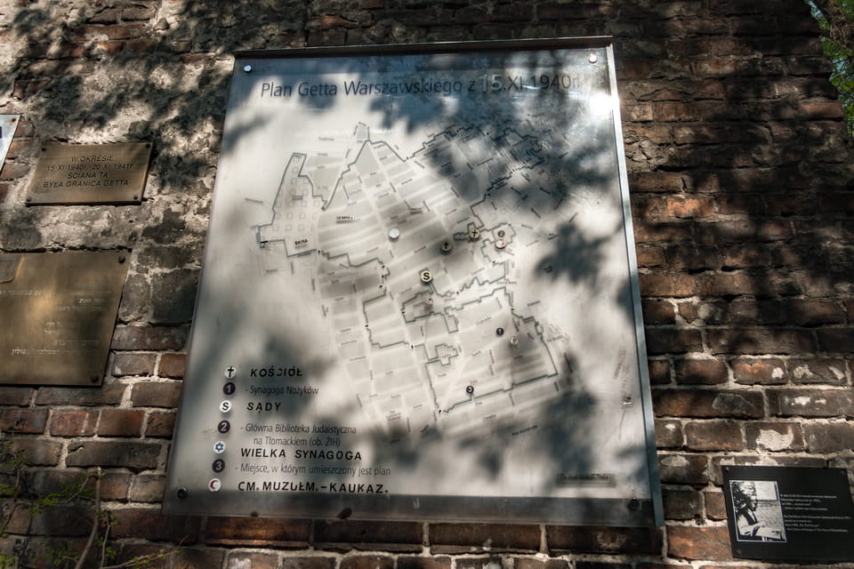 Plan of the Warsaw ghetto
