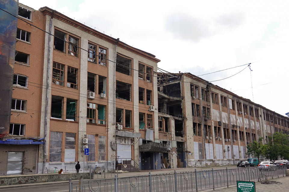 Destroyed Artem plant in Kyiv in 2026