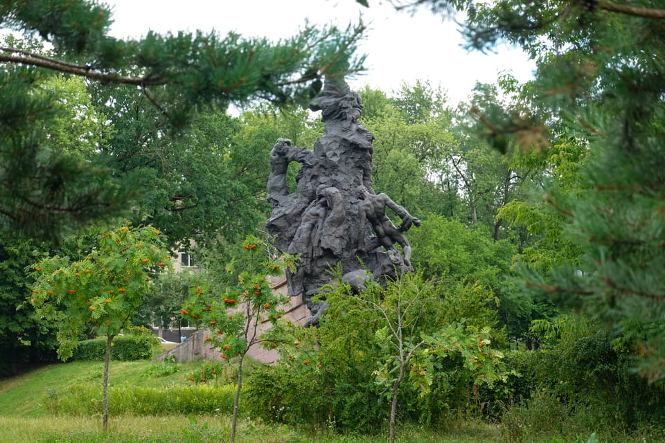 Soviet memorial to the victims in Babyn Yar, personal photo 2026