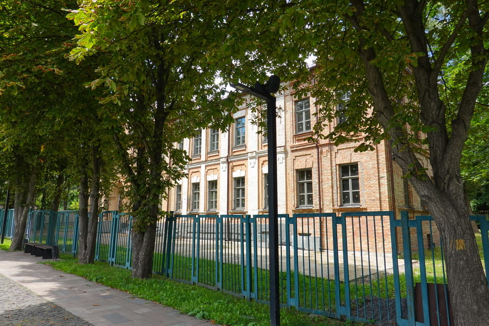 Former Cemetery administration building in Kyiv close to Babi Yar