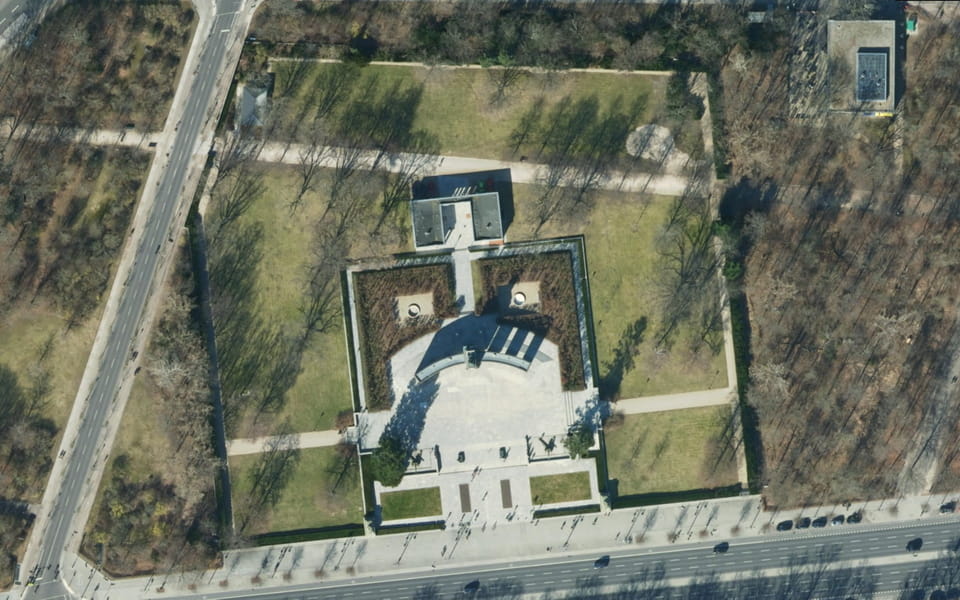 Visiting the Soviet War memorial in Tiergarten Park Berlin