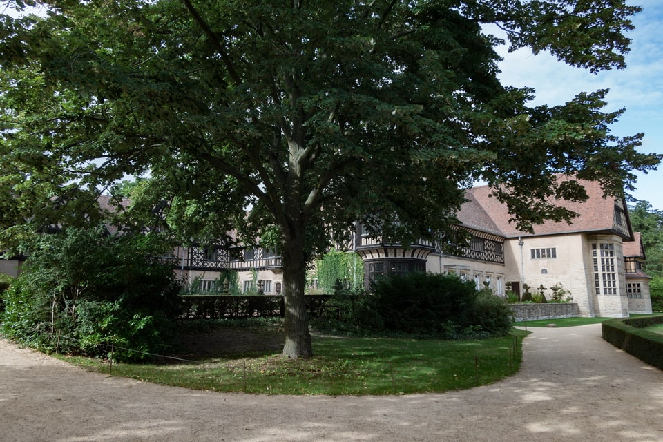 Cecilienhof Palace courtyard entrance today — Potsdam Conference site, photo taken 2019