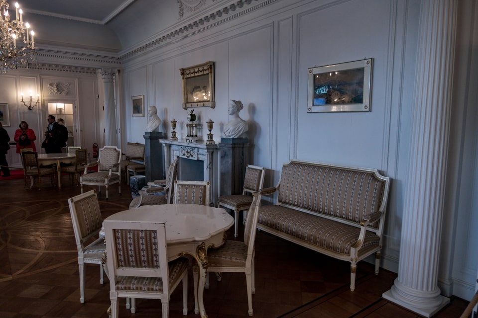 Cecilienhof Palace interior today — restored royal apartments, Potsdam, visitor photo