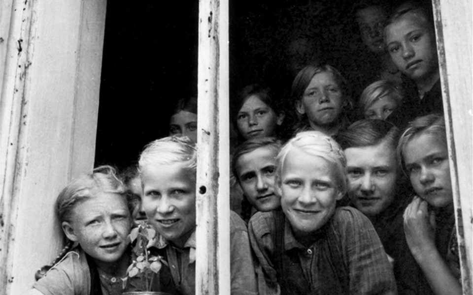 Pupils of a Girls School of the Colony. Mennonite settlement of east Prussian settlers northwest of Khortytsia Island