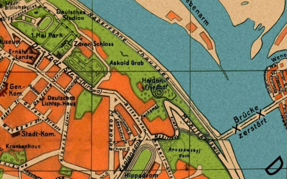 German map of Kyiv 1943