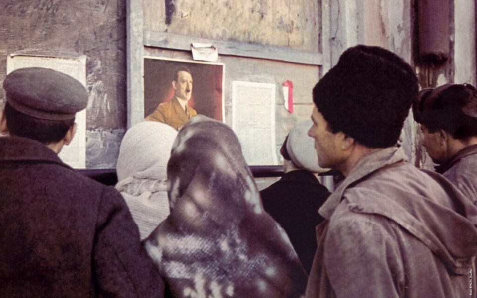 Nazi propaganda poster promoting German colonial rule in occupied Ukraine, 1941–1943 — Reichskommissariat Ukraine under Gauleiter Erich Koch