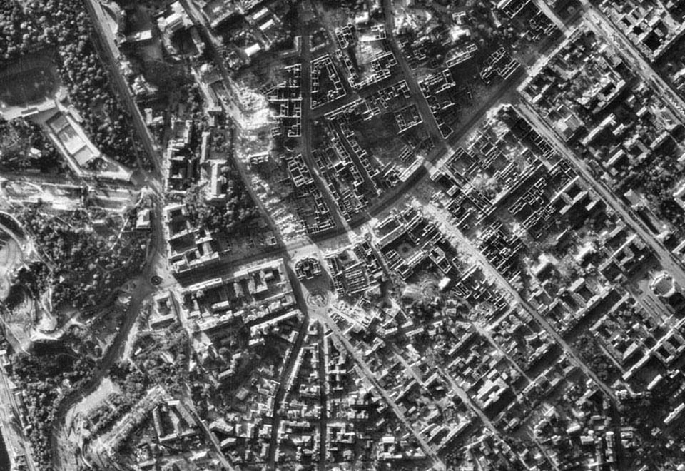 Kyiv after the great fire 1941
