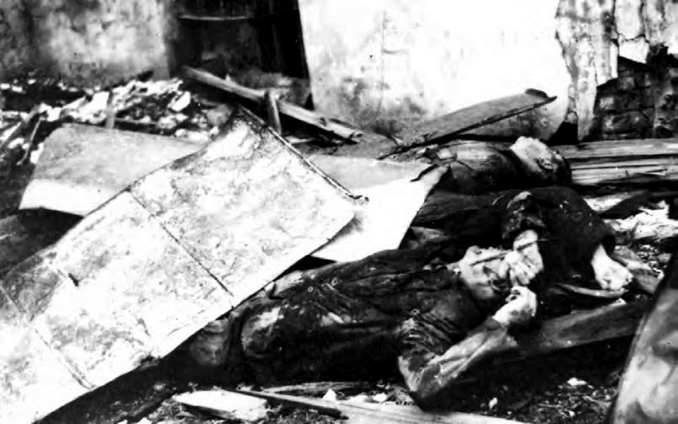Three unknown people, shot on November 3, 1941 by German guards near the Assumption Cathedral