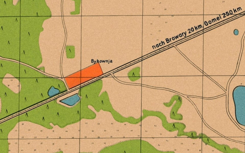 German map of the Kyiv area 1943