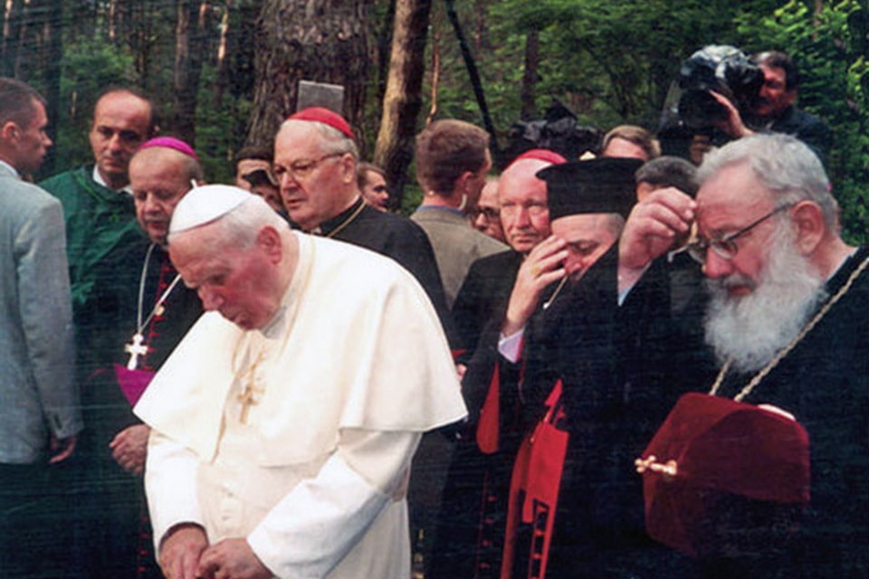 Pope John Paul II in Bykivnia