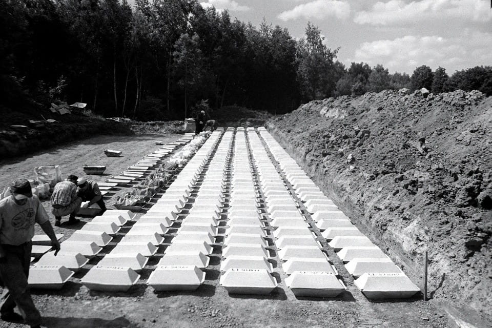 Reburial of 128 victims in 2017