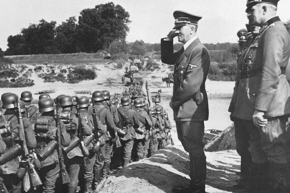 Adolf Hitler during the Polish campaign, September 1939 — beginning of the war that would bring Wehrmacht forces to Ukraine two years later
