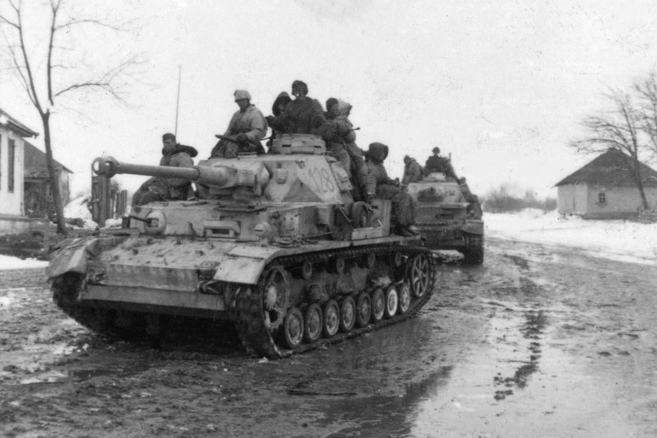 Tanks Pz.Kpfw. IV Ausf. G SS Panzergrenadier Division “Leibstandarte SS Adolf Hitler” near Kharkov. March 1943