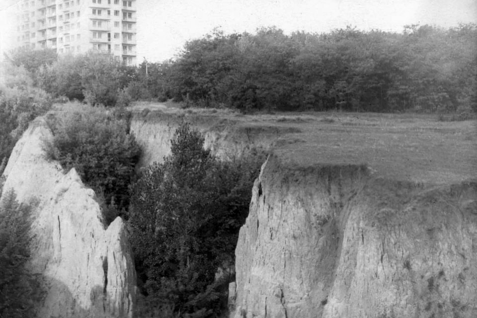 The upper spur of the ravine where Jews of Dnipropetrovsk were killed