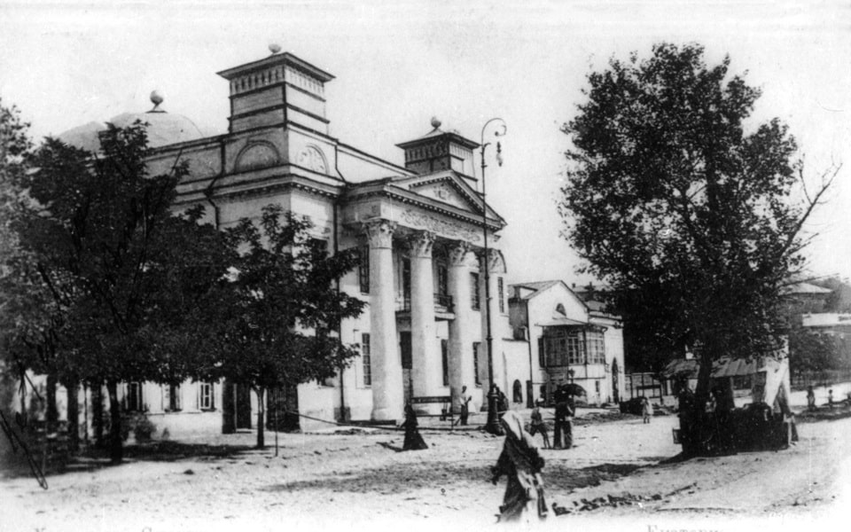 The Choral Synagogue («Golden Rose», Золота Роза) in Dnipropetrovsk — the main centre of Jewish life in the city until 1929, when Soviet authorities converted it for other use