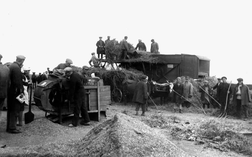 Dnepropetrovsk, Ukraine, Jews learning agricultural skills in a Red Army kolkhoz