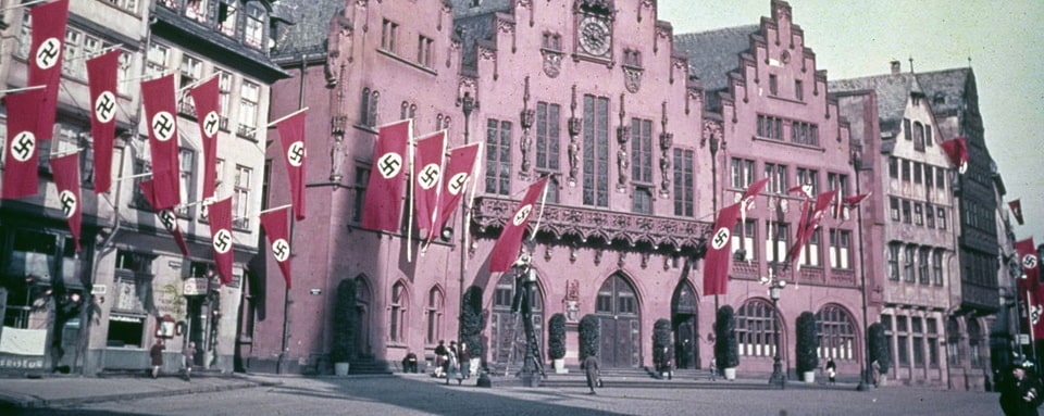 Romer square in Frankfurt during the Third Reich