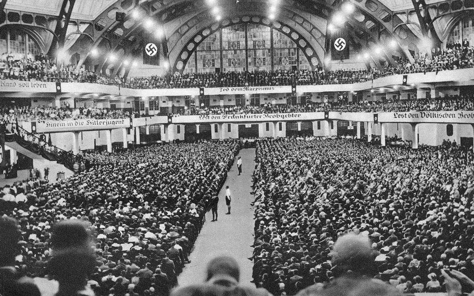 Frankfurt Am Main, 1932, A mass gathering of the NSDAP