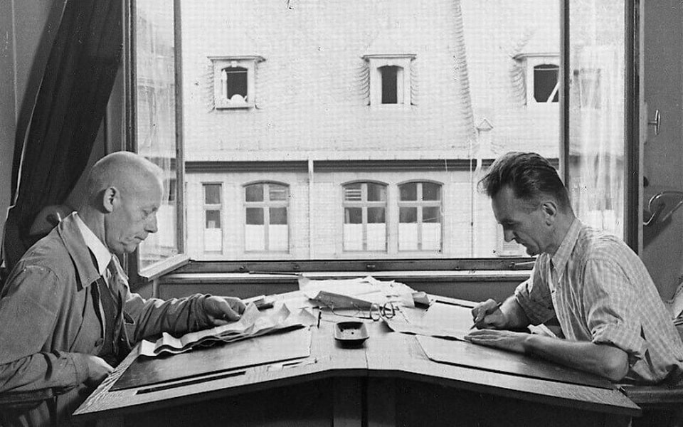 In the editorial office of the “Frankfurter Zeitung” around 1943