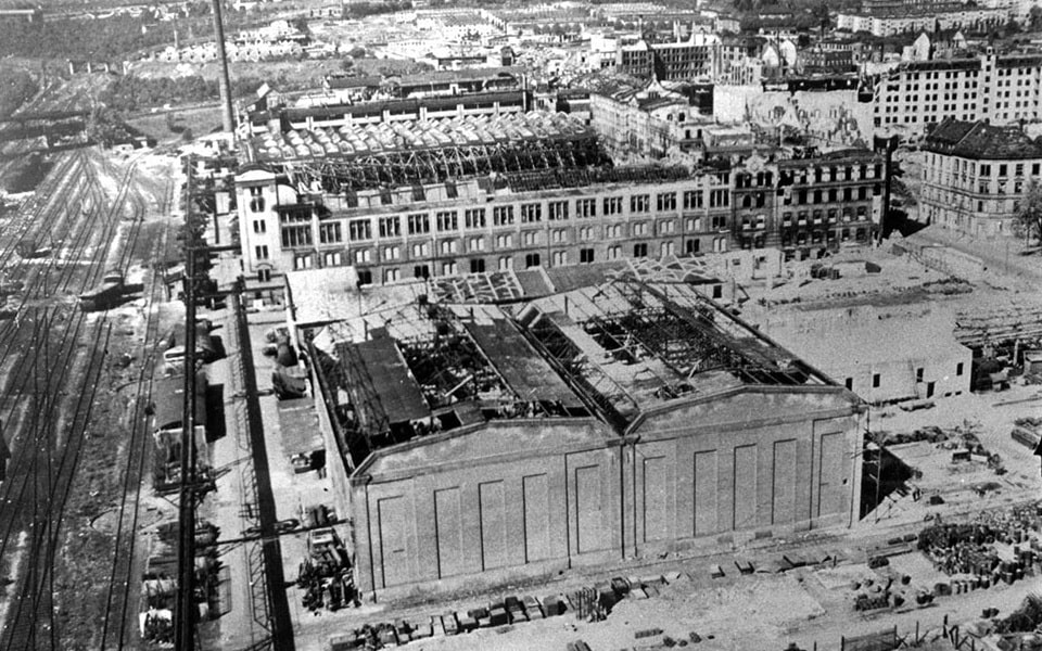 Aerial view of the Adlerwerke, 1945.