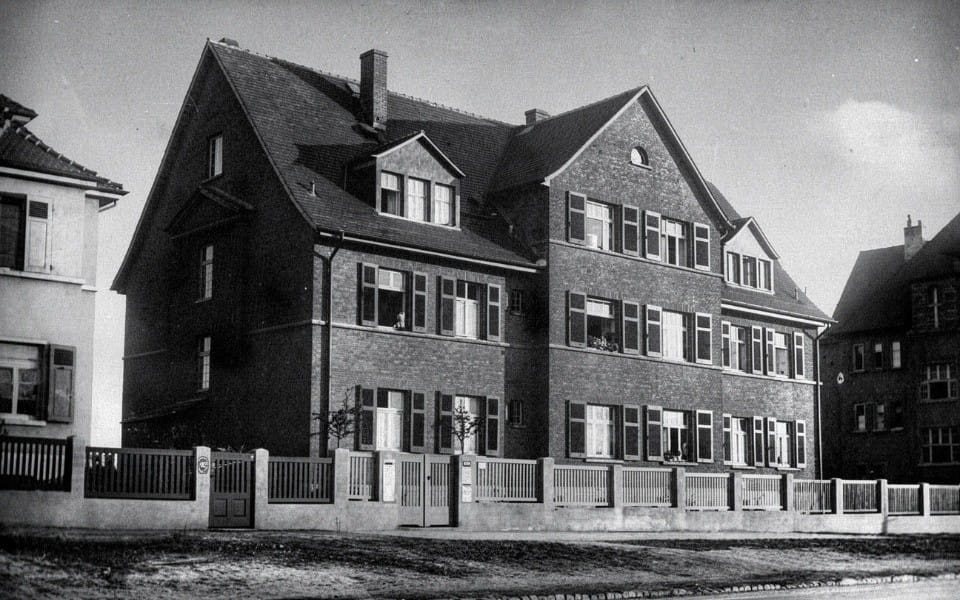 Semi-detached house Marbachweg 305-307, photograph around 1925