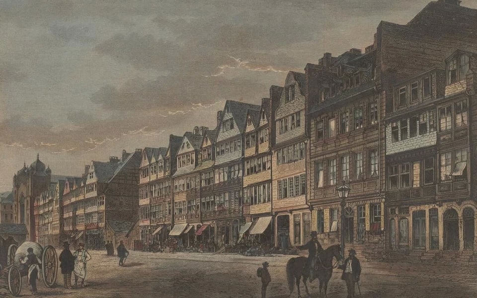 The Judengasse in Frankfurt 1878