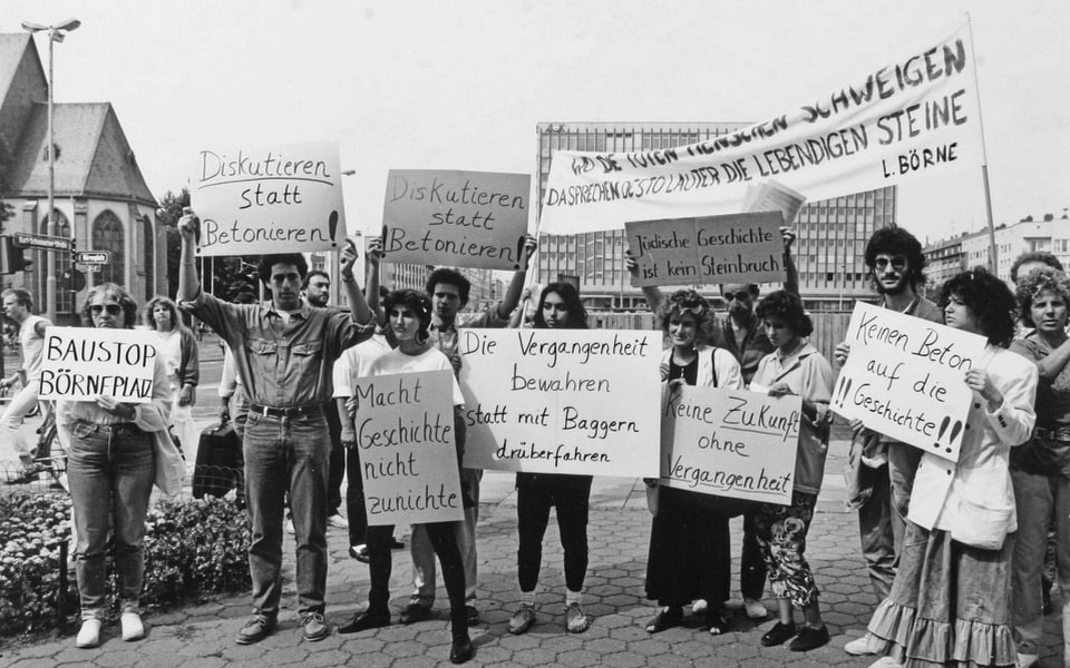 Citizen protests during the Börneplatz conflict