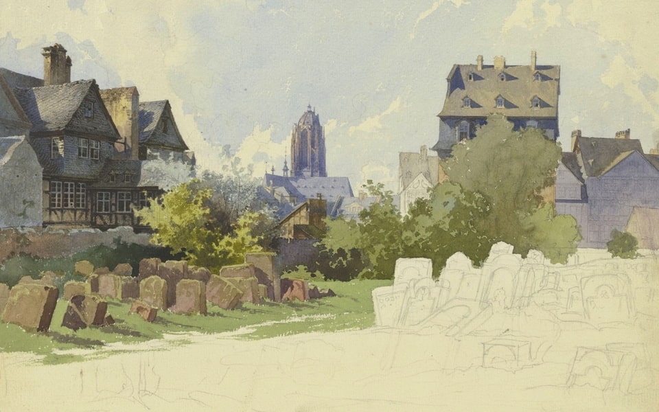 Jüdischen Friedhof Battonnstraße in Frankfurt am Main auf Sankt Bartholomäus, 1862