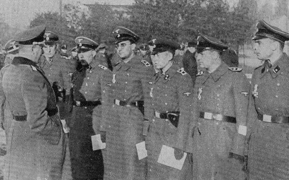 Sicherheitspolizei (Sipo) officers from al. Szucha 25 in Warsaw, third from the right Felhaber, who supervised the Pawiak prison in 1940-1942