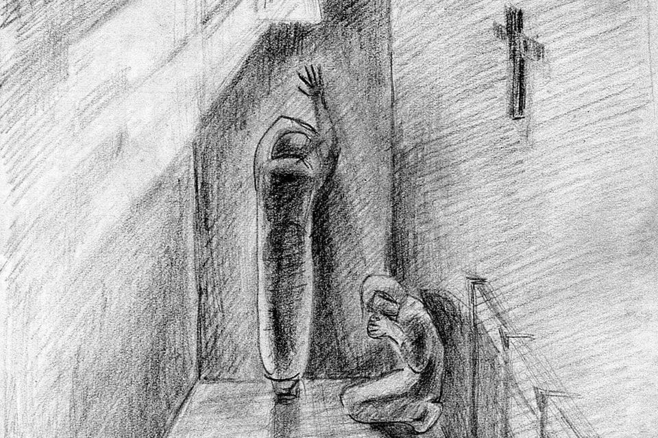 Prison drawing Pawiak
