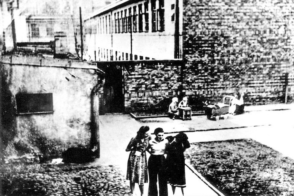 Serbia courtyard, spring 1941