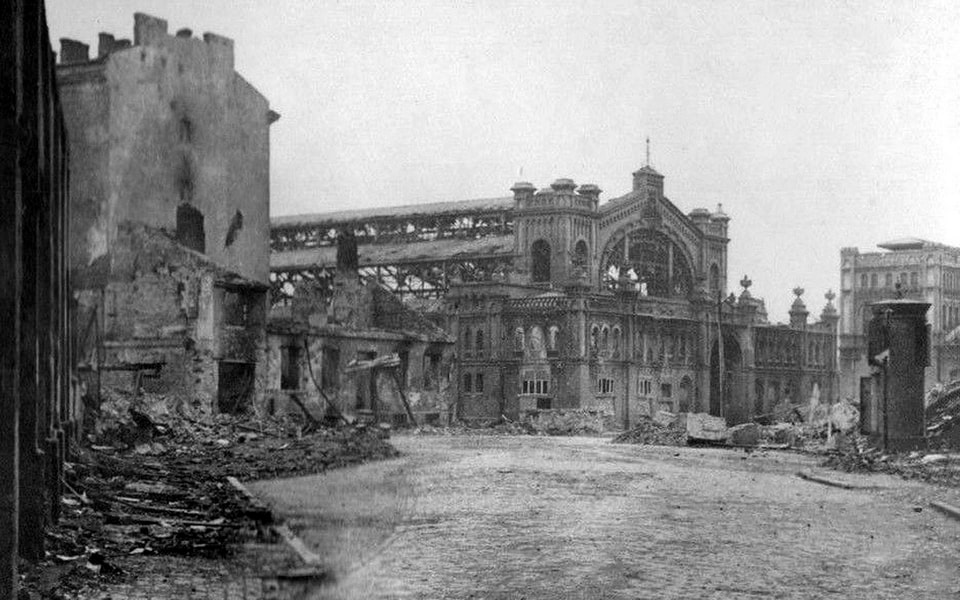 Years 1944-1945 , Destruction after the uprising.