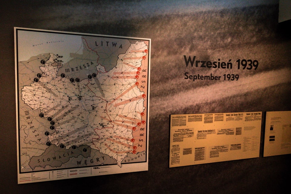 Warsaw Uprising Museum exhibit — German and Soviet invasion of Poland 1939