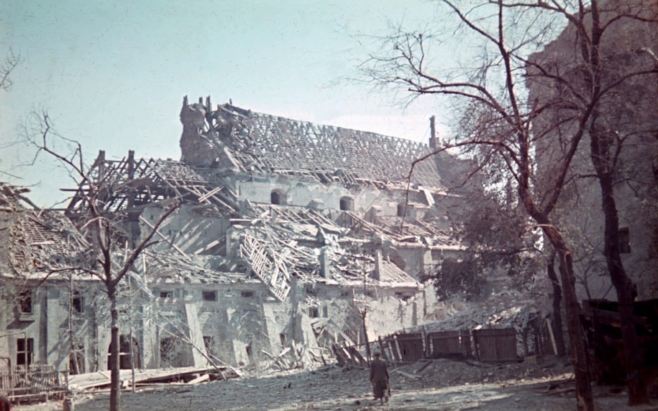 August 1944 , Church and monastery of the Dominican Fathers at Freta Street.