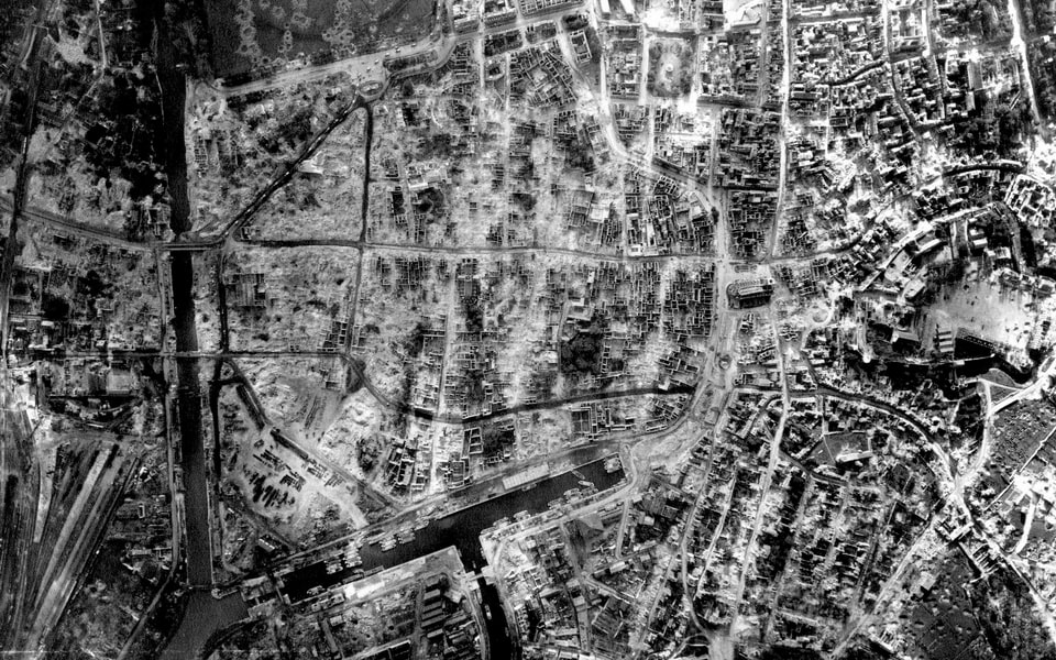 The devastation in Caen 1944