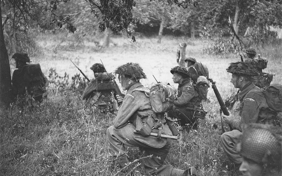 6th Royal Scots Fusiliers (15th Scottish Division) at the start of Operation Epsom, 26 June. Battle of Caen